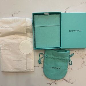 Tiffany & Co. Turquoise Box and Pouch Set- with free bag-new condition